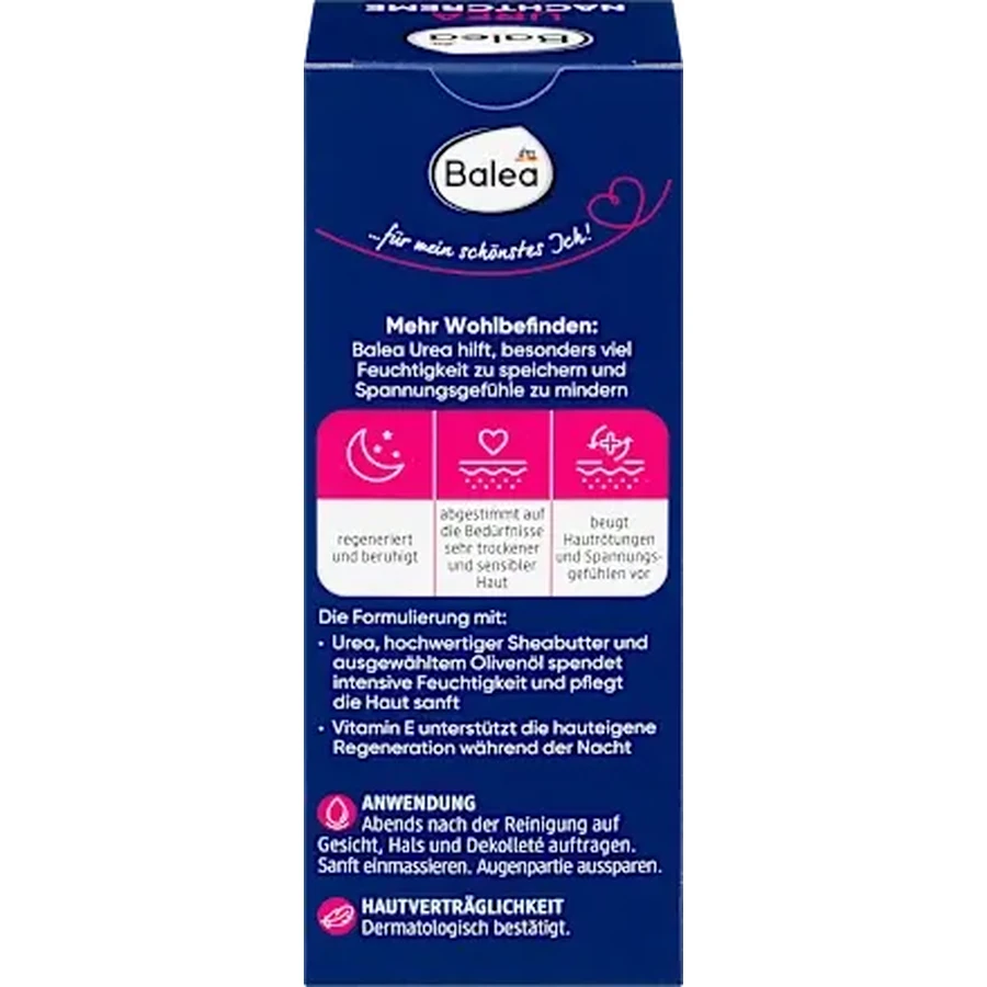 Balea Crème de nuit à l'urée, 50 ml