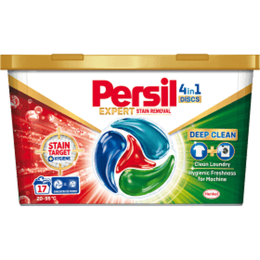 Persil Detergente Discos Quitamanchas, 17 uds.