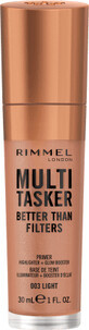 Rimmel London Multi-Tasker Base de Maquillaje Better Than Filters Claro Medio, 1 ud.