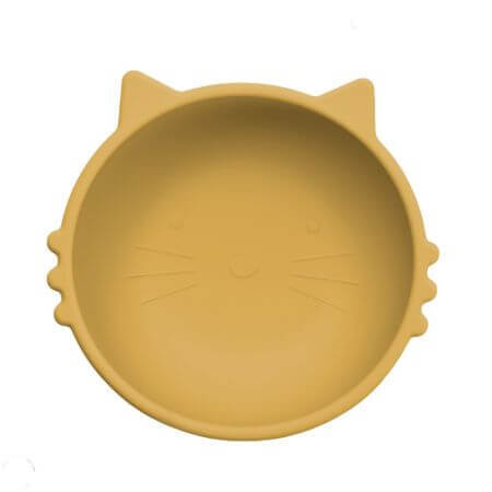 Bol de silicona Kitty I, 6 meses+, Miel, Appekids