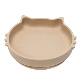 Miska silikonowa Kitty II, 6 miesięcy+, Bubble Beige, Appekids