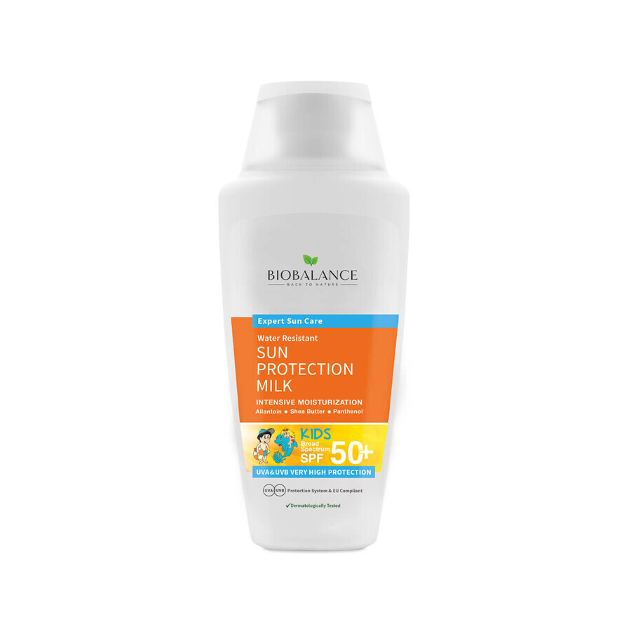 Sunscreen milk for children SPF 50+, very high UVA & UVB protection, Bio Balance, 150 ml, Biocart