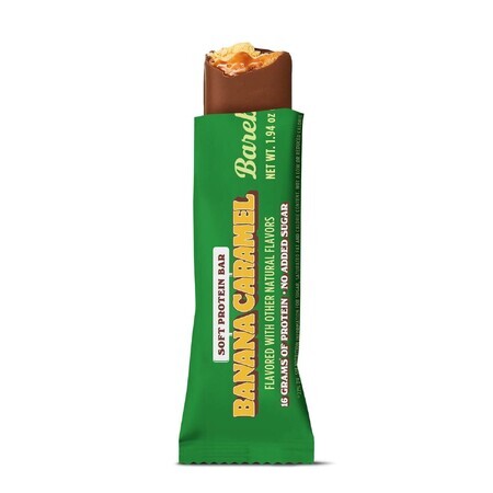 Barebells Soft Protein Bar Banana Caramel, Caramel and Banana Flavored Protein Bar, 55 G, GNC