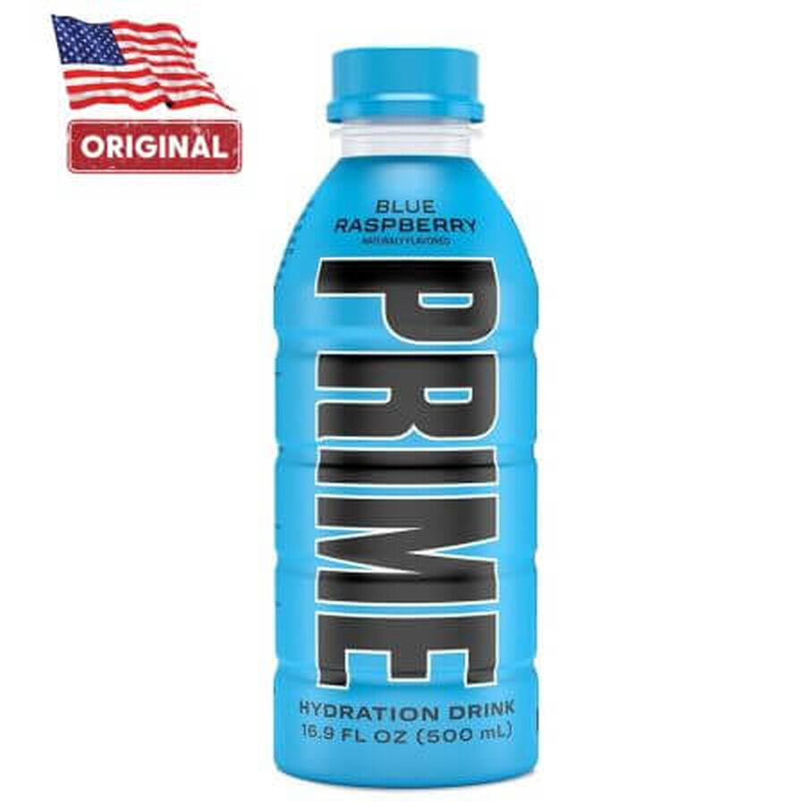 Prime Rehydration Drink con Frambuesa Azul Bebida Hidratante EE.UU., 500 ml, GNC