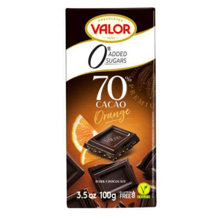 Chocolat noir à la crème d'orange, 100 g, Valor