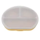 Assiette compartimentée en silicone avec ventouse et couvercle, 6 mois+, Miel, Appekids