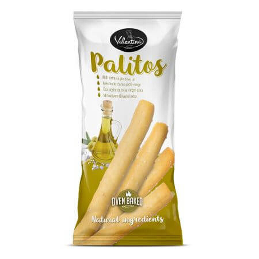 Grisine with olive oil and salt, 60 g, Palitos