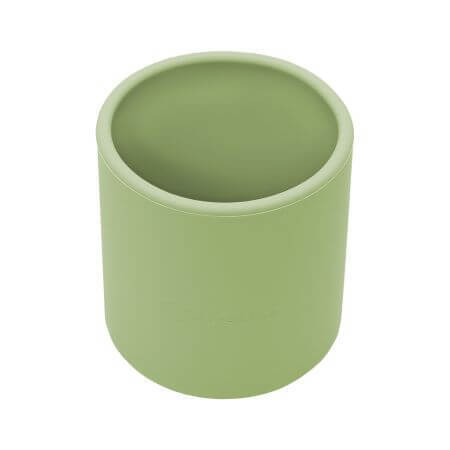 Vaso de silicona, 6 meses+, Raw Green, Appekids