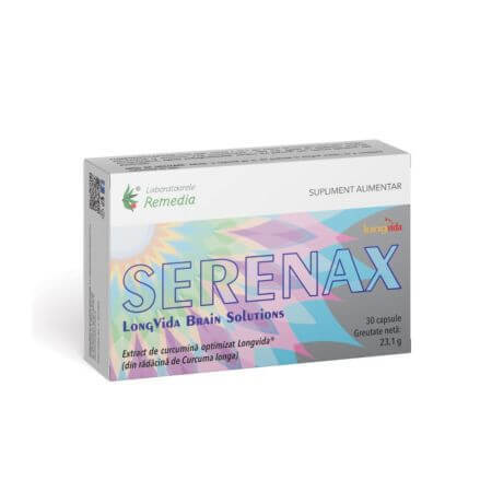 Serenax, 30 cápsulas, Remedia