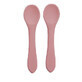 Juego de cucharas de silicona, 6 meses+, Old Rose, Appekids