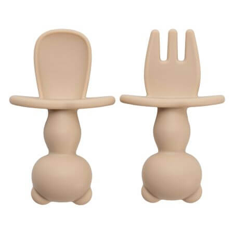 La paire de talons en silicone du petit ours, 6 mois et plus, Bubble Beige, Appekids