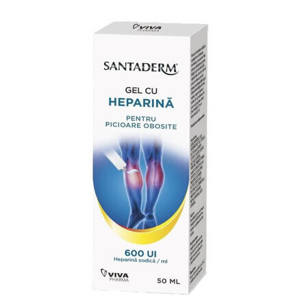 Santaderm Heparina Gel 600 UI, 50 ml, Viva Pharma