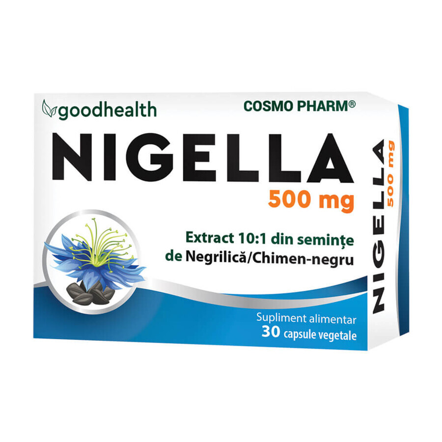 Nigella Sativa, 600 mg, 30 cápsulas, Cosmopharm