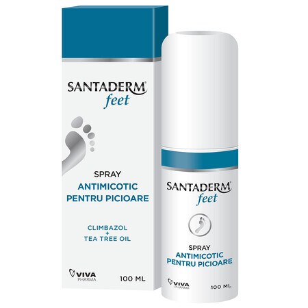 Santaderm 4feet Antimykotisches Fußspray, 100 ml, Viva Pharma