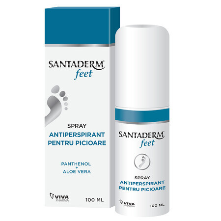 Santaderm 4feet Spray Antitranspirante Pies, 100 ml, Viva Pharma