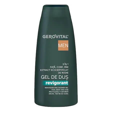 Gerovital H3 Men Verkwikkende Douchegel, 400 ml, Farmec