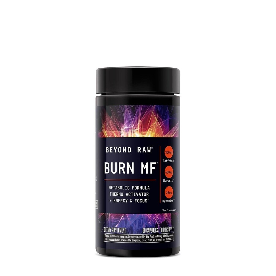 Beyond Raw® Burn MF™, Quemador de Grasa Termogénico, 90 cáps., GNC