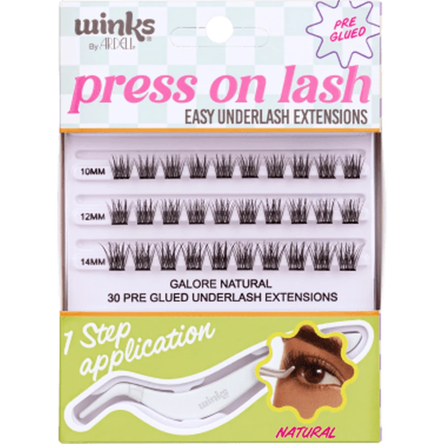 Ardell Winks set pestañas postizas individuales Press On Lash Natural, 1 ud.