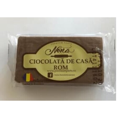 Chocolateria Nona Tableta de chocolate casero con ron, 60 g