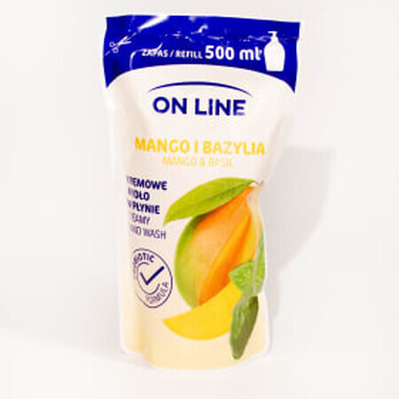 Jabón líquido ON LINE Reserve mango y albahaca, 500 ml