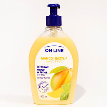 ON LINE Savon liquide mangue et basilic, 500 ml