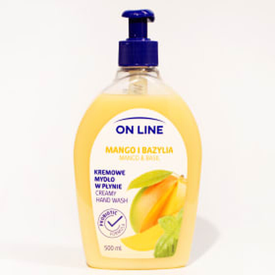 ON LINE Jabón líquido mango y albahaca, 500 ml