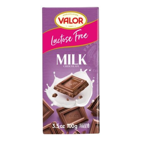 Chocolate con leche sin lactosa, 100 g, Valor