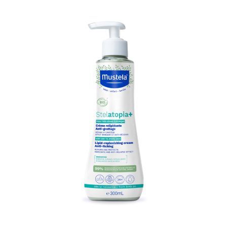 Mustela Stelatopia+ Crema reparadora de lípidos, 300 ml