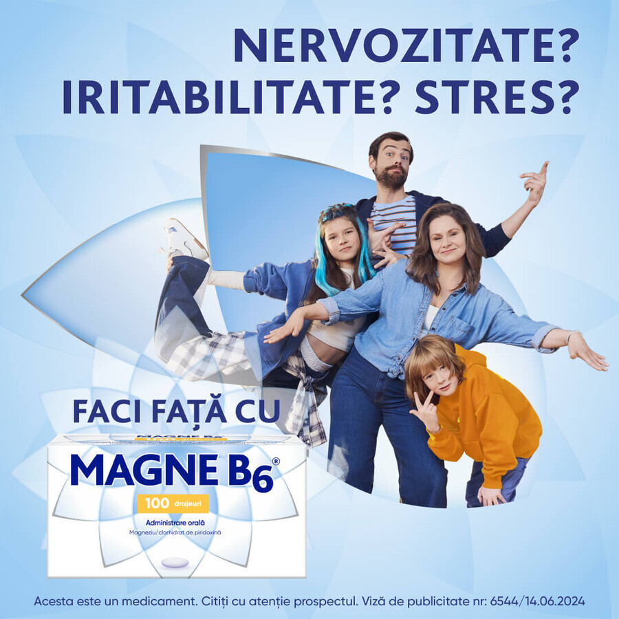 Magne B6, 100 comprimidos, Sanofi