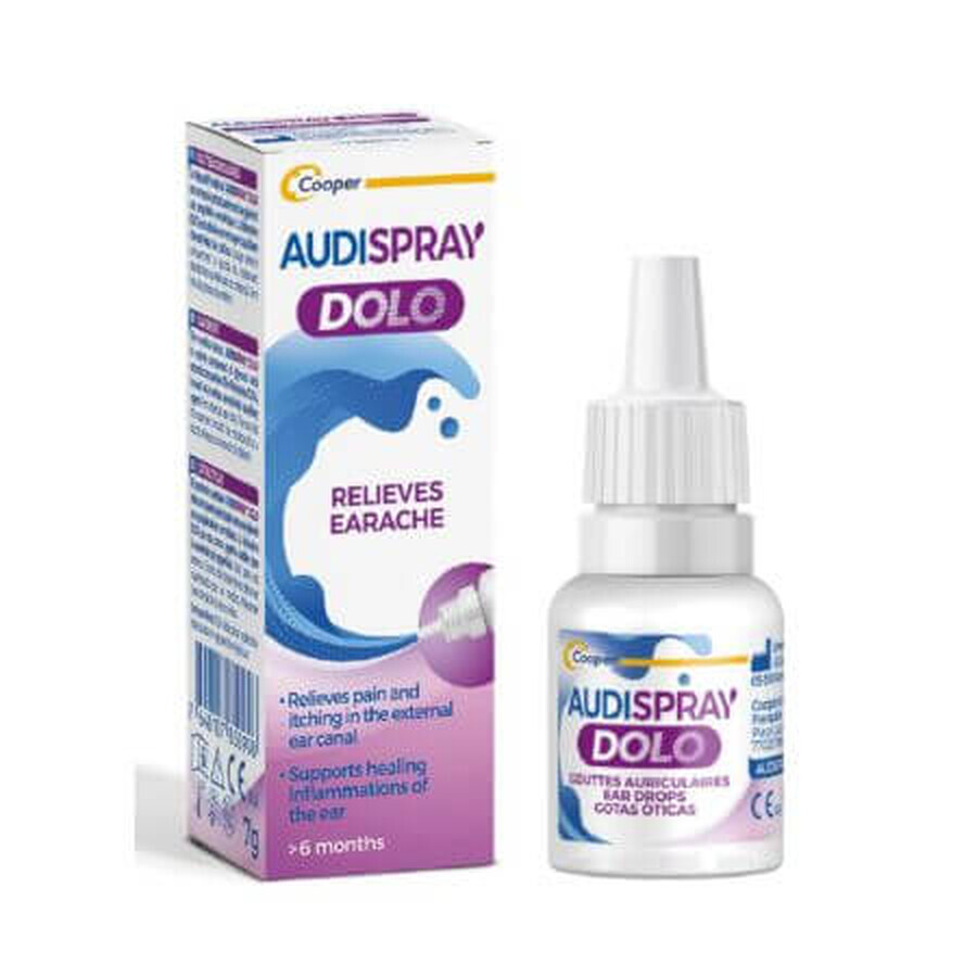 Audispray Dolo Oordruppels, 7g, Kuiper