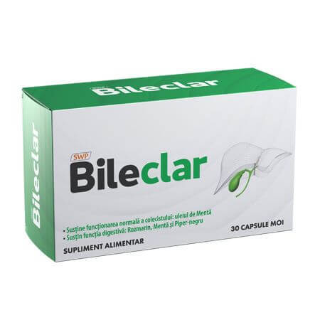 Bileclar, 30 capsule moi, Sun Wave Pharma