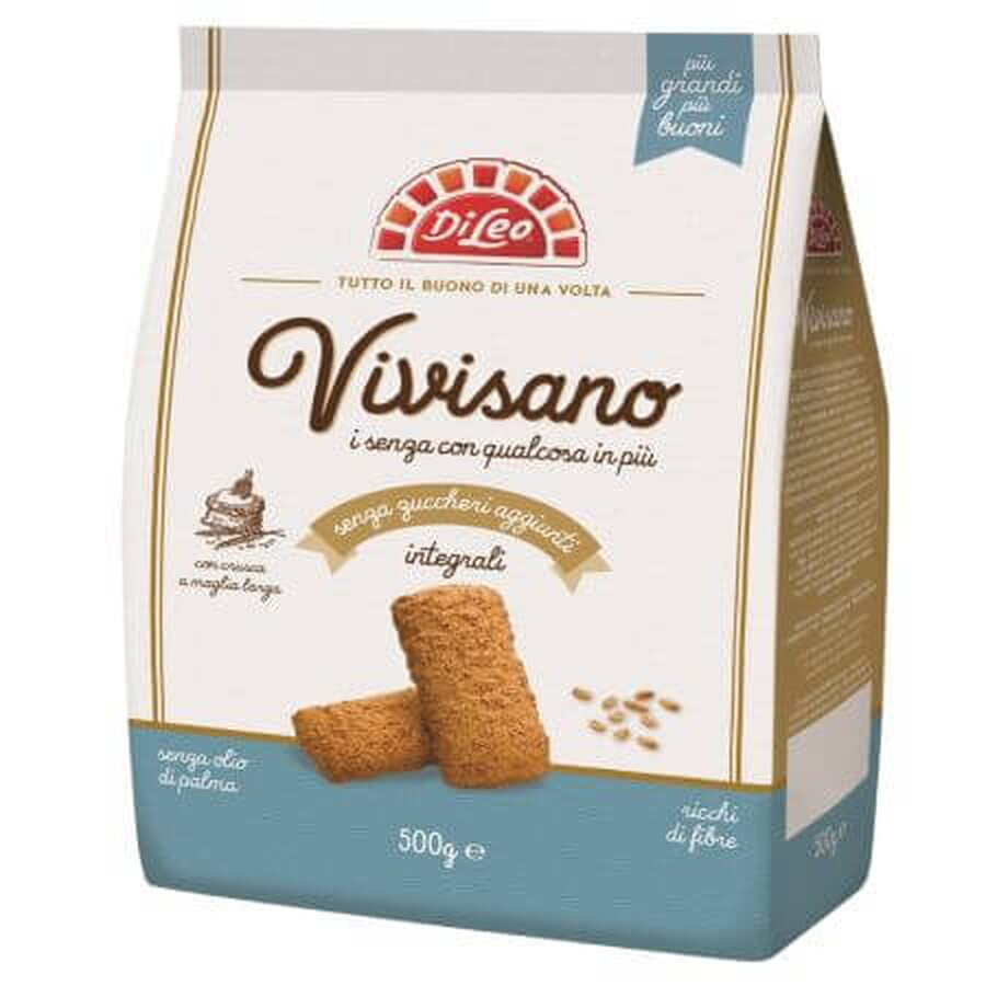 Vivisano zuckerfreie Vollkornkekse, 500 g, Di Leo