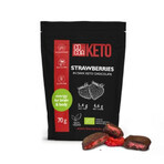 Fragole biologiche ricoperte di cioccolato fondente Keto, 70 g, Cacao