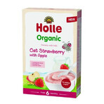 Biologische havermout met melk, appels en aardbeien, +6 maanden, 250g, Holle