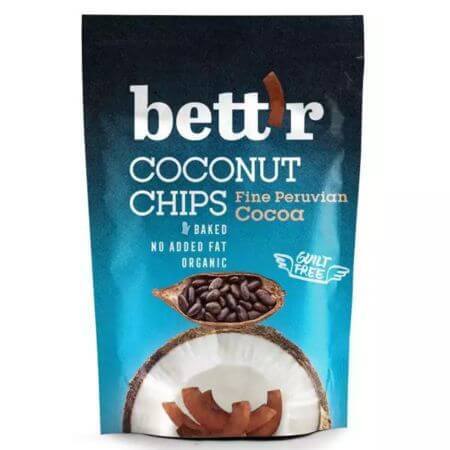 Fino Cacao Peruano Chips de Coco Orgánico, 70 g, Bettr