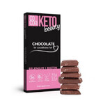 Chocolate ecológico enriquecido con selenio y biotina Beauty, Keto, 40 g, Cacao