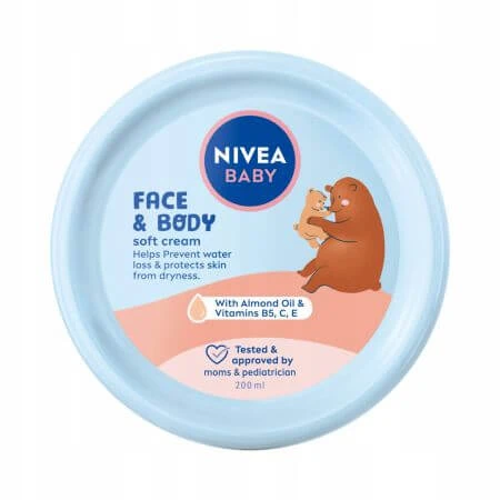 Gentle face and body cream, 200 ml, Nivea Baby