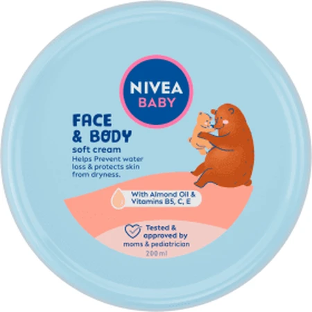 Gentle face and body cream, 200 ml, Nivea Baby
