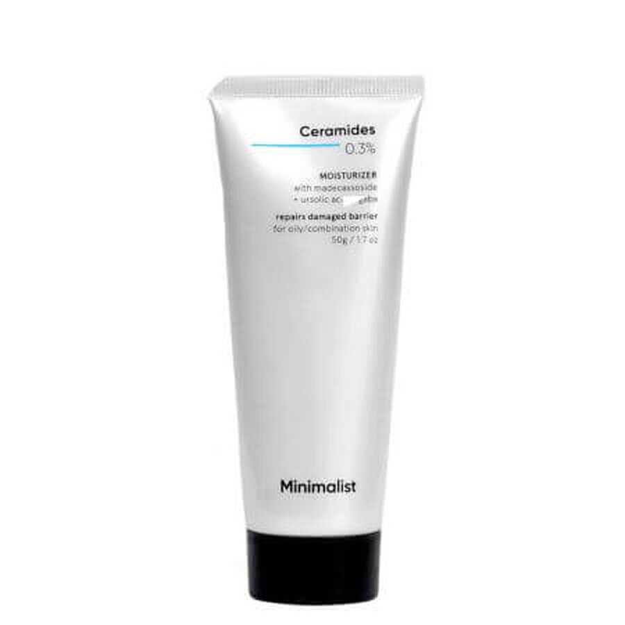 Crema-Gel con ceramidas 0,3% y madecassoside, 50 g, Minimalista