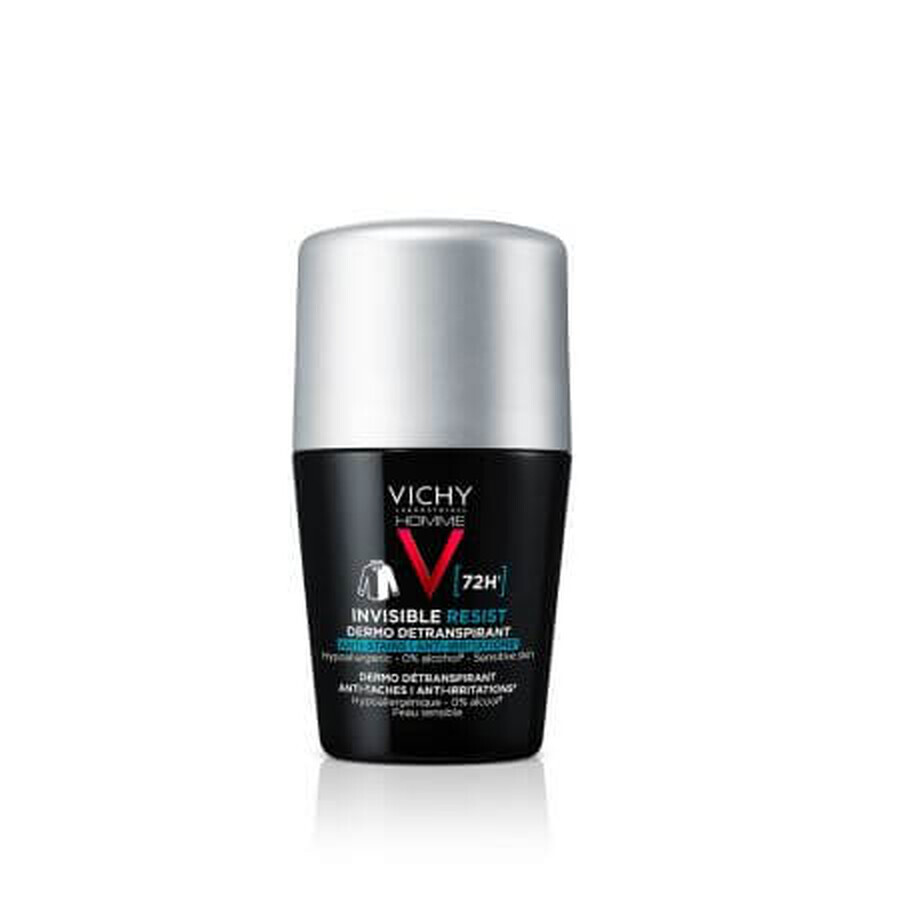 Desodorante Roll-on Invisible Resist 72H para Hombre, 50ml, Vichy