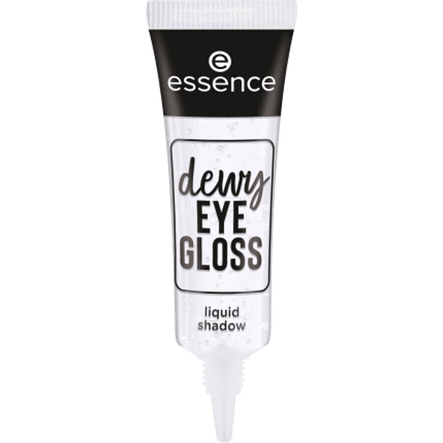 Sombra de ojos dewy Eye Gloss sombra líquida, 01 - Crystal Cleaer, 8 ml, Essence