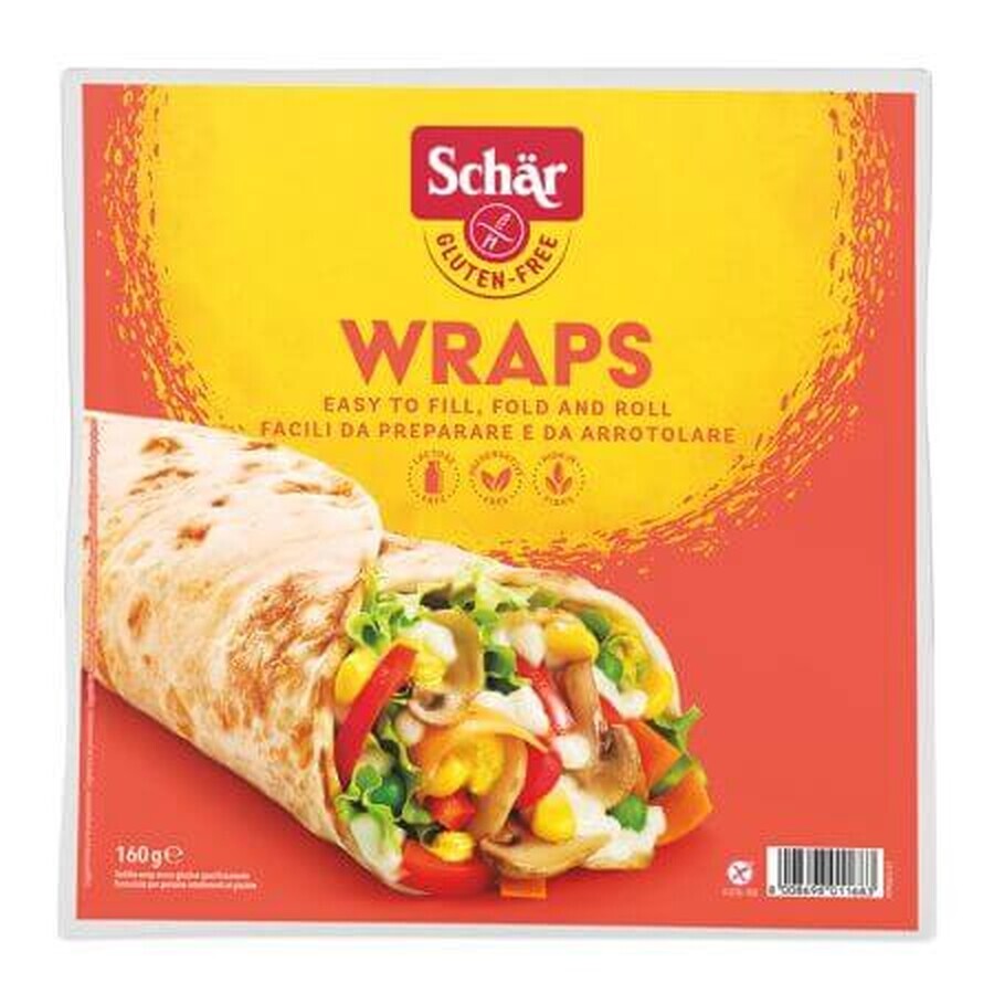 Wraps sin gluten, 160g, Schar