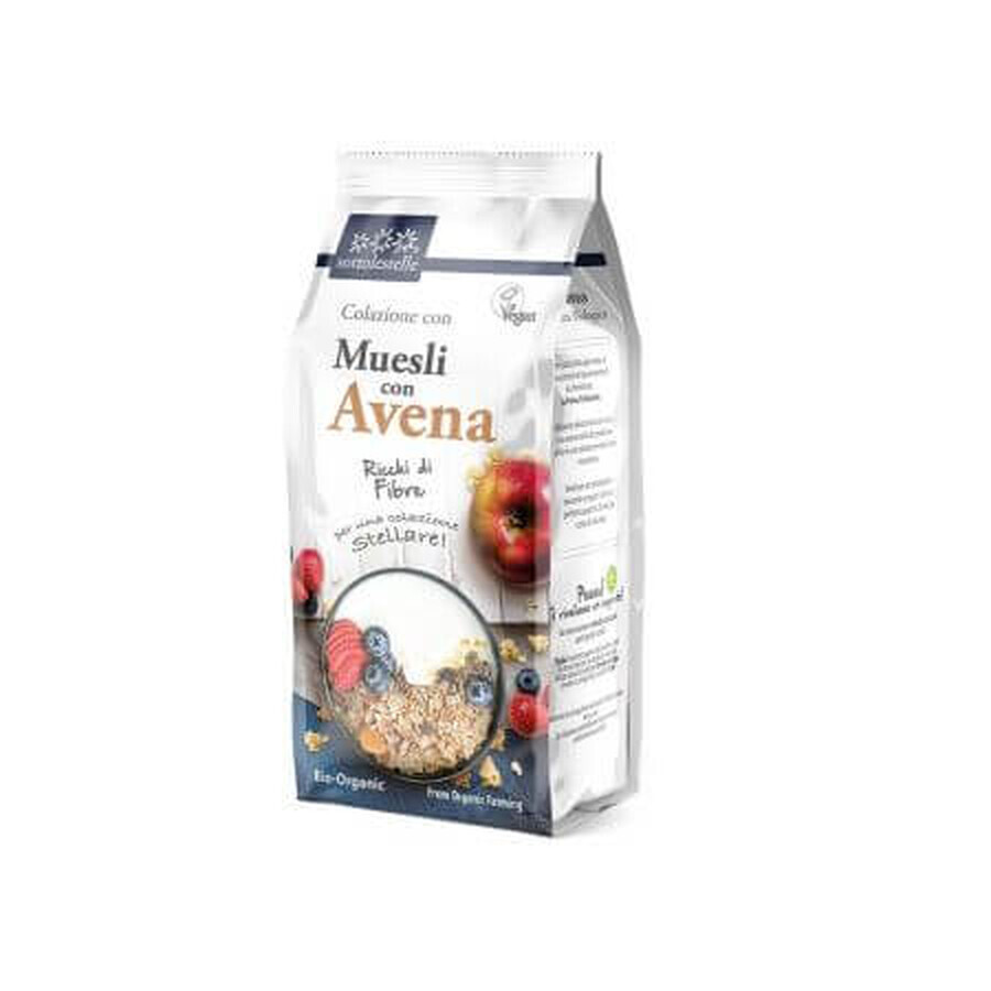 Musgo crujiente ecológico con avena, 350 g, Sottolestelle