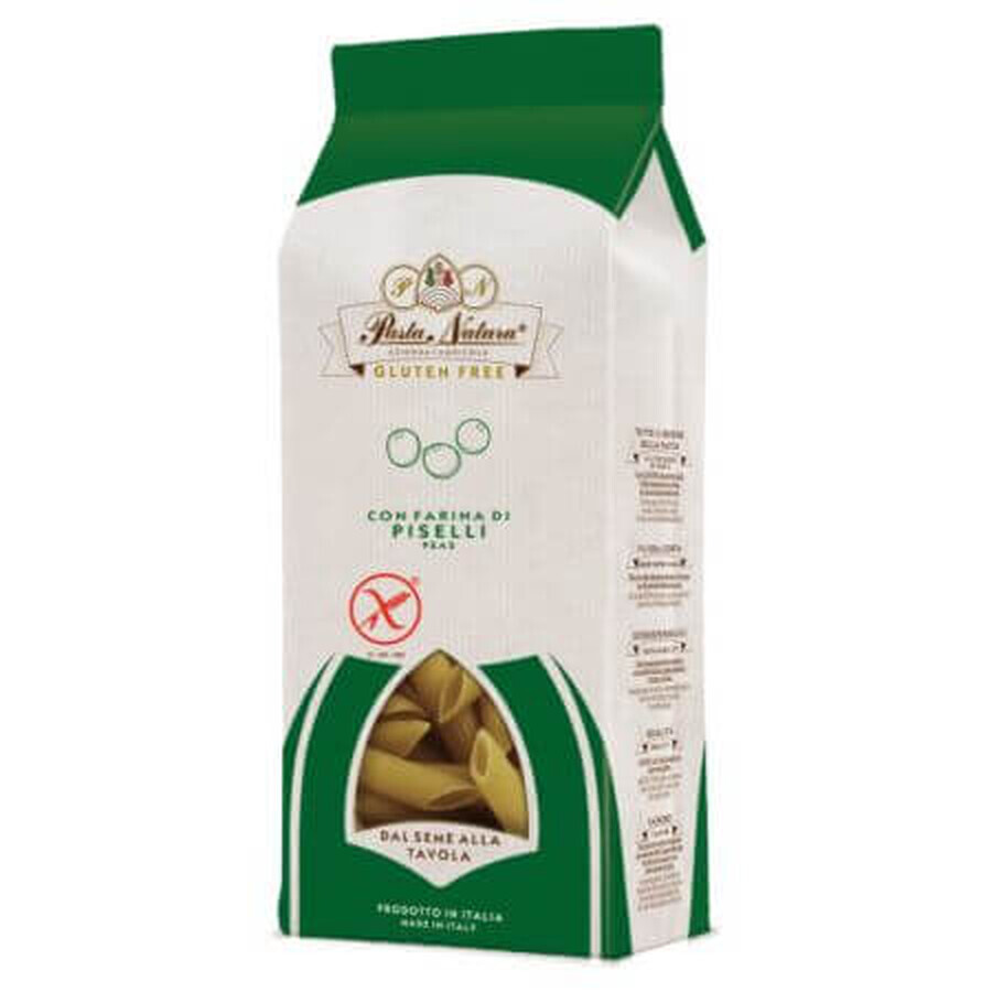 Penne ecológico de guisantes verdes, sin gluten, 250 g, Pasta Natura