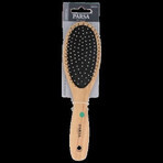 Brosse à cheveux en bois avec picots métalliques plastifiés Beauty, Parsa