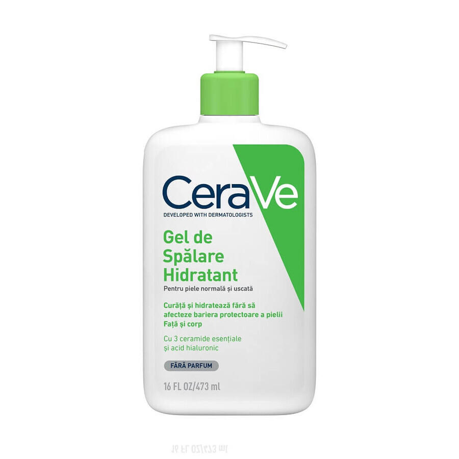 CeraVe Detergente Idratante Viso Pelle da Normale a Secca con Ceramidi, 473ml