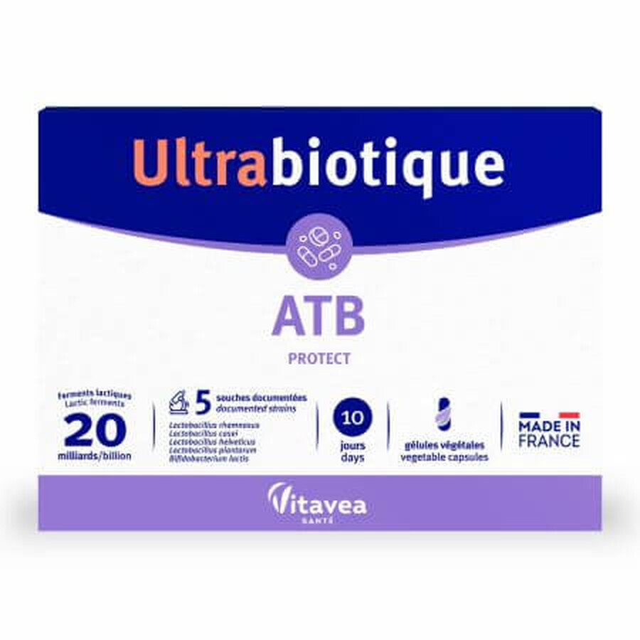 Probiótico ATB Protect Ultrabiotic, 10 cápsulas, Vitavea Sante