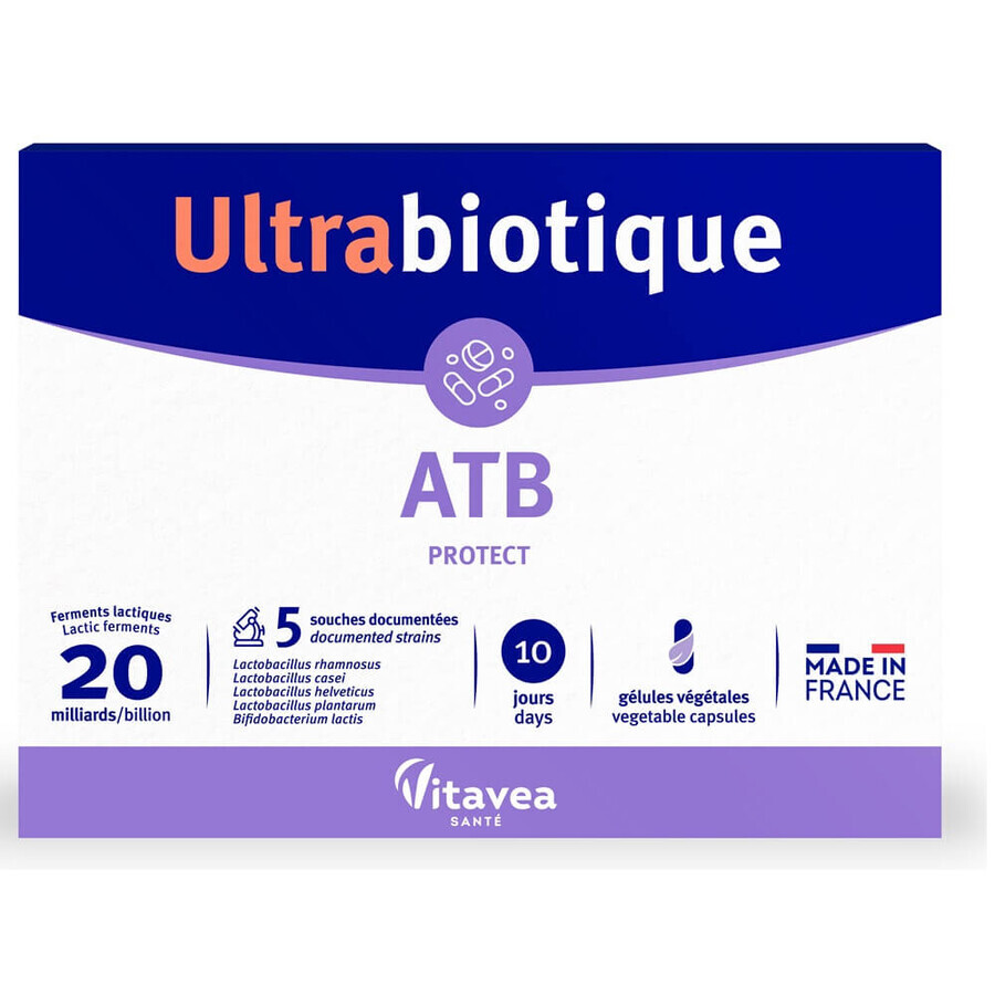 Probiótico ATB Protect Ultrabiotic, 10 cápsulas, Vitavea Sante