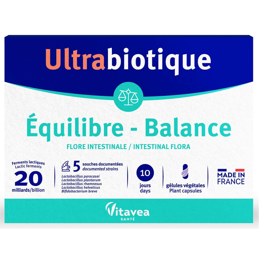 Probiotic Balance Ultrabiotic, 10 cápsulas, Vitavea Sante