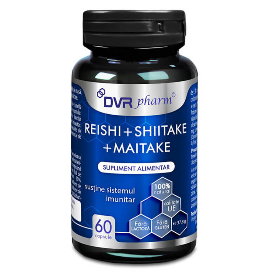 Reishi + Shiitake + Maitake, 60 Kapseln, DVR Pharm